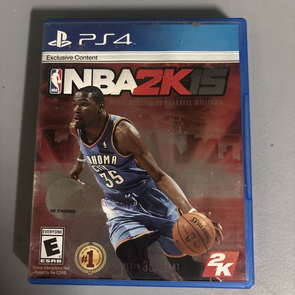 NBA 2K15 PlayStation 4 PS4 Case & Manual ONLY + NBA 2K12 PS3 Disc Basketball